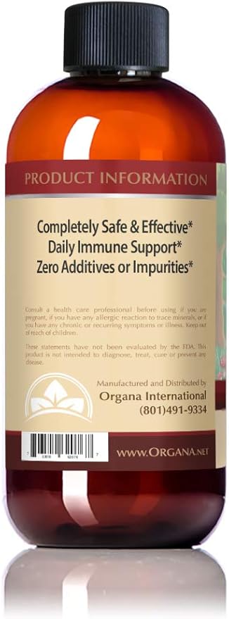 Organa Nano Colloidal Silver 8 oz (100 PPM)- The Best Colloidal Silver - Colloidal Minerals