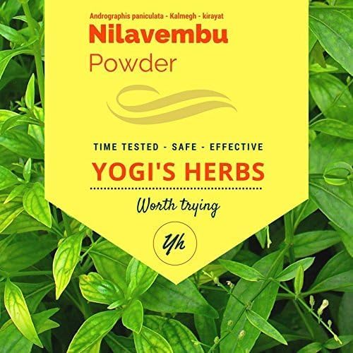 Nilavembu Powder – Andrographis paniculata (Green Chiretta/Kalmegh) – 100% Natural & Pure Herbal Supplement for Natural Immune Support, Liver Health Support & Digestive Wellness (3.5 oz)