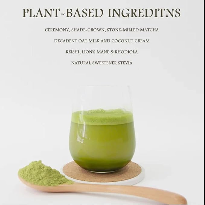 Nourishment Rituals Green Tea Super Latte Matcha Powder | Authentic Japanese Instant Ceremonial Grade Matcha, Superfood Powder Blend - Pack of 1, 260g (12-Servings)