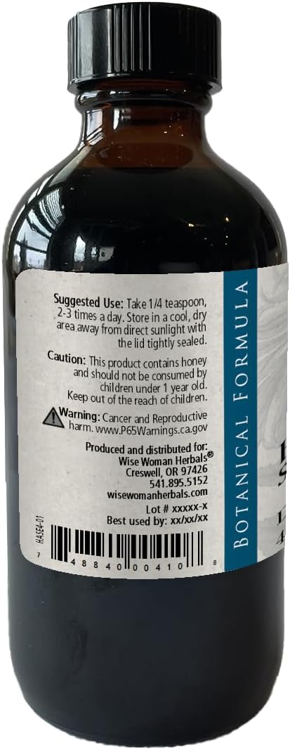 Wise Woman Herbals Hawthorn Berry Solid Extract 4:1, Alcohol-Free Extra Strength, Promotes Healthy Circulation, Antioxidant Protection, Herbal Cardiovascular Support, 4 Fl Oz