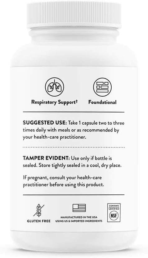 THORNE - Quercetin Phytosome - Exclusive Phytosome Complex for Immune Health, Respiratory Support, and Seasonal Allergy Relief* - 60 Capsules