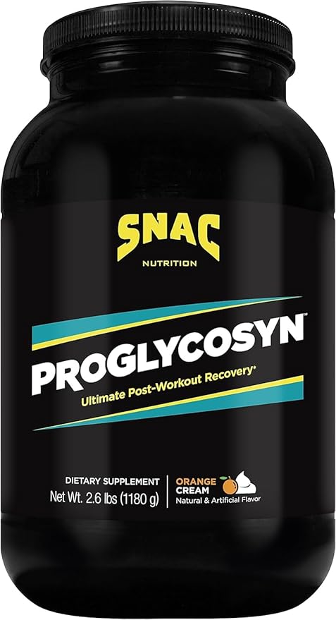 SNAC Proglycosyn Ultimate Post Workout Recovery Formula, Orange Cream, 2.6 Pounds