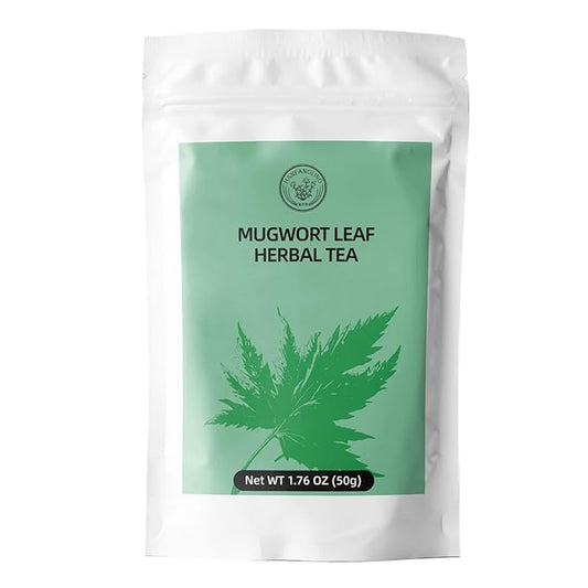 HANFANGLING Mugwort Tea, Natural Herbal Tea, Refreshing, Made from Premium Natural Mugwort Buds, Gift Tea (Loose Leaf)
