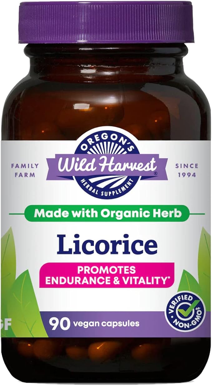Oregon's Wild Harvest Organic Licorice Root Capsules, 90 Count