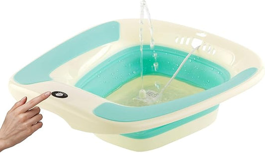 Electric Sitz Bath, Sitz Bath for Toilet Seat, Sitz Bath for Hemorrhoids, Sitz Bath for Postpartum Care, Toilet Basin for Women Men Adults, Sits Bath Soak Salts Tub, Hip Bath Bowl, Portable, Green