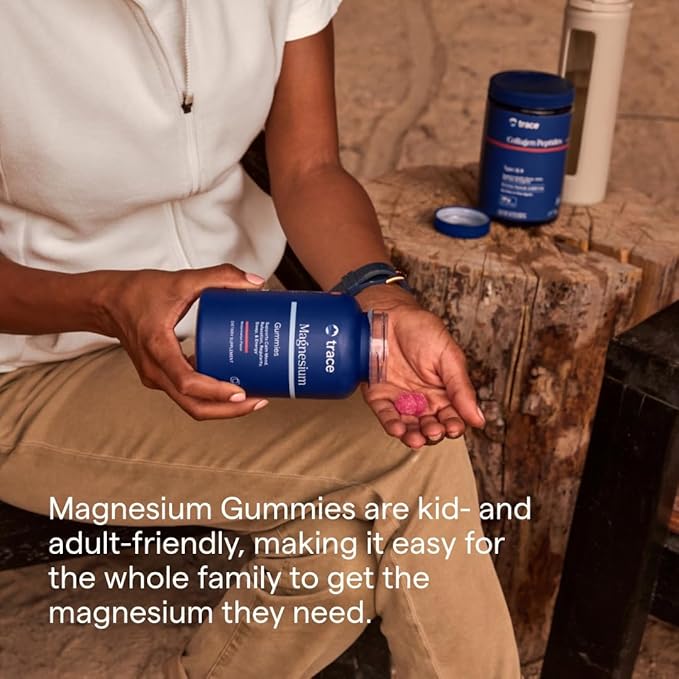 Trace Minerals Magnesium 84mg - Chewable Magnesium Supplement for Bone & Heart Health Support - Immune System Support - Aids Relaxation & Healthy Sleep - Watermelon, 120 Gummies (120 Servings)