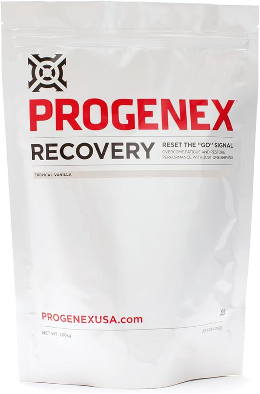 Progenex® Recovery | Best Post Workout Supplement | Hydrolyzed Whey Protein Shake Drink Mix | Help Sore Muscles | Tastes Great | Incredible Results | 30 Servings, Tropical Vanilla