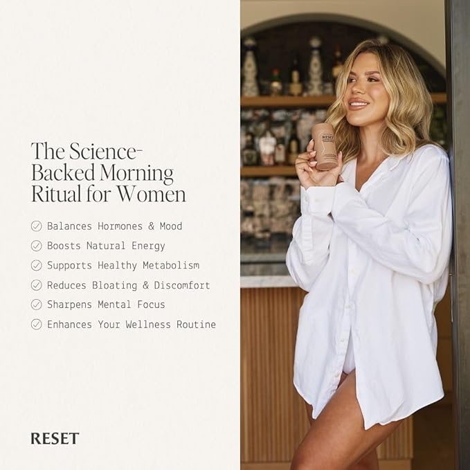 Paulina FITNESS Reset AM Metabolism and Hormone Support Supplement | Appetite Regulation, Metabolism Support, Enhanced Energy and Mood, Hormones | for Holistic Wellness | 90 Capsules
