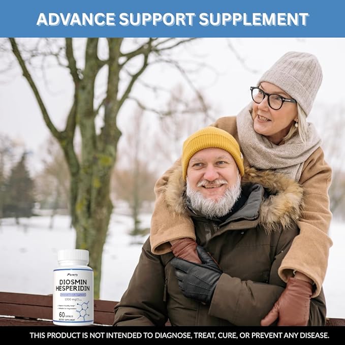 Diosmin Hesperidin 1000 Mg | Diosmin Hesperidin | Diosmin 500mg Advance Formula Supplement, 180 Capsules (Pack 3)