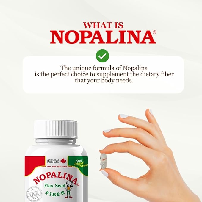 Nopalina Flax Seed Capsules 240 Capsules