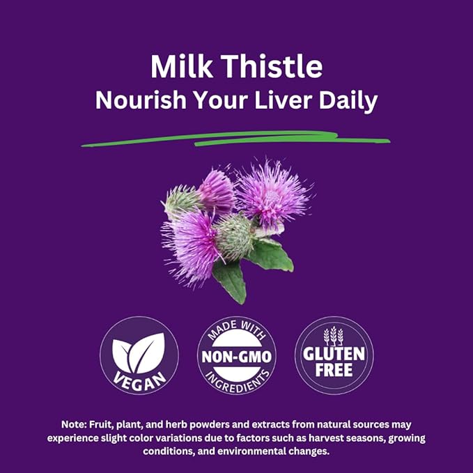 Paradise Herbs Milk Thistle, Active Whole Spectrum Extract, Vegan, Non GMO, Gluten Free, 60 Vegetarian Capsules