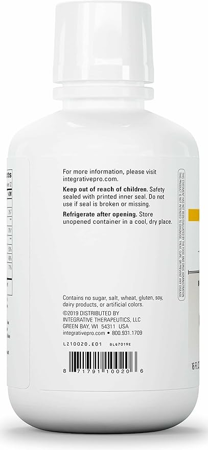 Integrative Therapeutics Liquid Calcium Magnesium 2:1 - Calcium Supplement for Bone Support* - Delicious, Liquid Formula - Does Not Contain Sugar, Gluten or Dairy - Orange Vanilla, 16 oz (32 Servings)