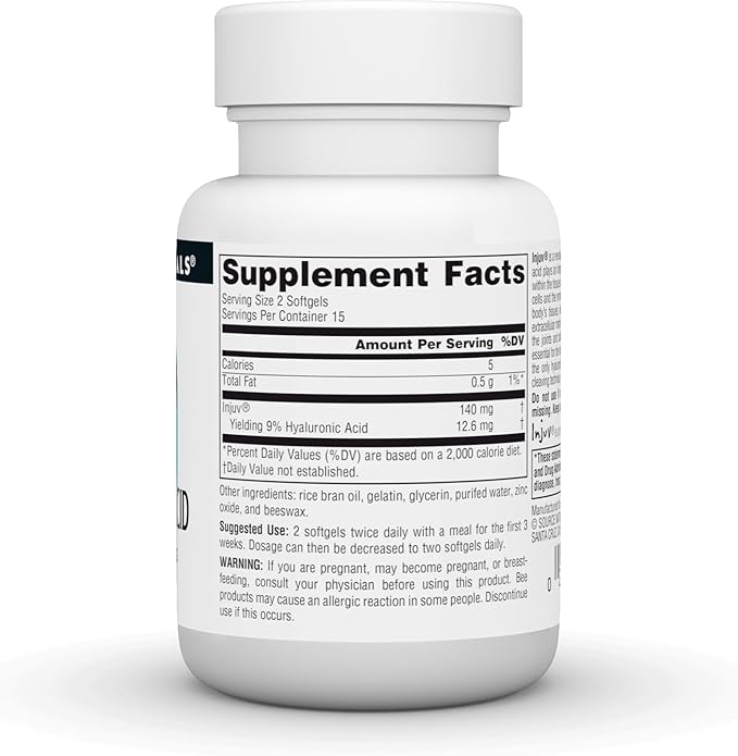 Source Naturals Hyaluronic Acid Injuv 70mg - 30 Softgels