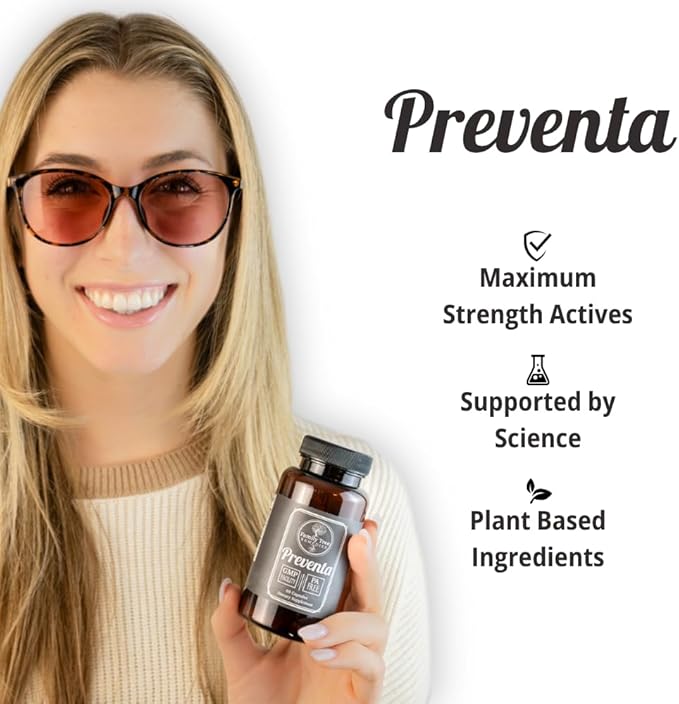 Preventa Migraine Relief Supplement – PA-Free Butterbur, Magnesium, Riboflavin, Feverfew – Daily Headache Prevention – 60 Capsules