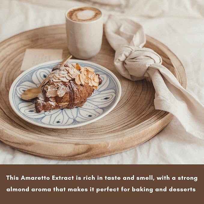 Native Vanilla - Pure Amaretto Flavor - 4 Fl Oz - Pure Flavors and Extracts - Perfect for Cooking, Baking, and Dessert Crafting
