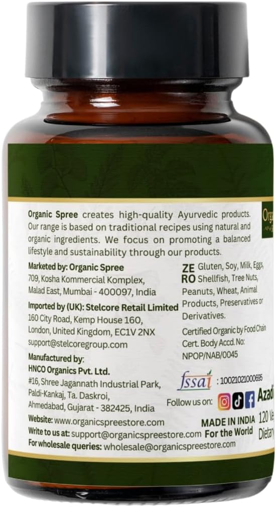 Neem 120 Tablets | Azadirachta Indica (Neem) | USDA Organic Certified | Healthy Skin and Detox | Dietary Supplement 120tab - Pack of 3