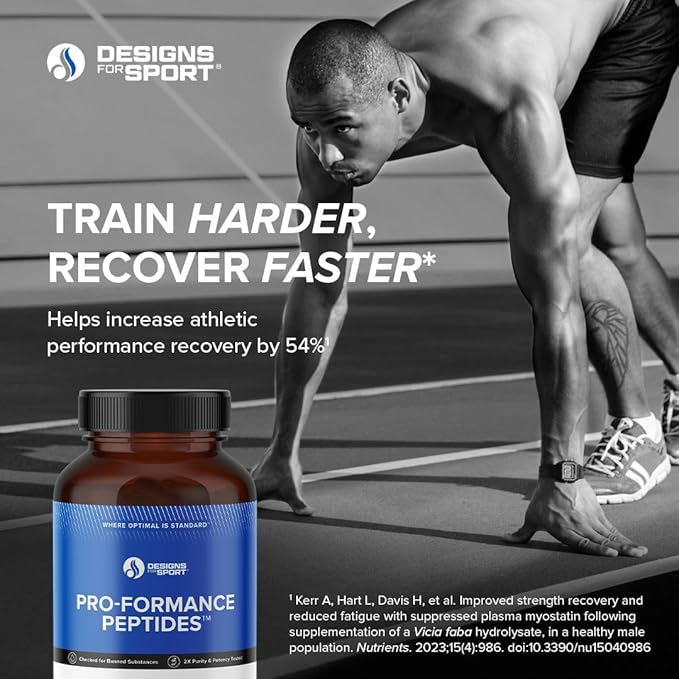 Pro-Formance Peptides - Supports Muscle Growth & Recovery* - Athlete Formula to Support Peak Performance* - NSF Certified for Sport - 120 Vegetarian Capsules