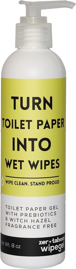 Turn Toilet Paper into Cooling Hemorrhoid Wipes with Witch Hazel Gel & Prebiotics | Soothing Witch Hazel Wipes Alternative for Daily Cleanse | Women, Men & Postpartum | Up to 400 Uses | Septic Safe