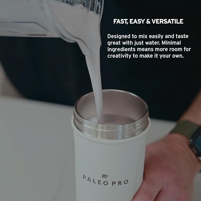 PaleoPro Protein Powder, Gluten, Dairy, Whey, and Soy Free - No Added Hormones, Pastured Grass-fed Beef, Minimally Processed Paleo Ingredients, 1lb/454g, About 15 Servings, Mayan Mocha