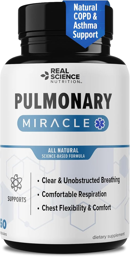 Offers Pulmonary Miracle, COPD Relief for Shortness of Breath, wheezing, and Cough