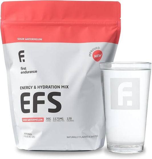 EFS Hydration & Endurance Drink Mix - Premium Carbohydrates for Energy & Performance, Electrolytes for Rapid Rehydration & Running| Isotonic Energy Fuel | Sour Watermelon