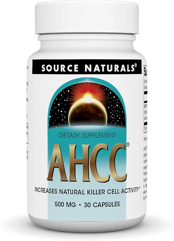 Source Naturals AHCC 500 mg Increases Natural Killer Cell Activity* 500mg - 30 Capsules
