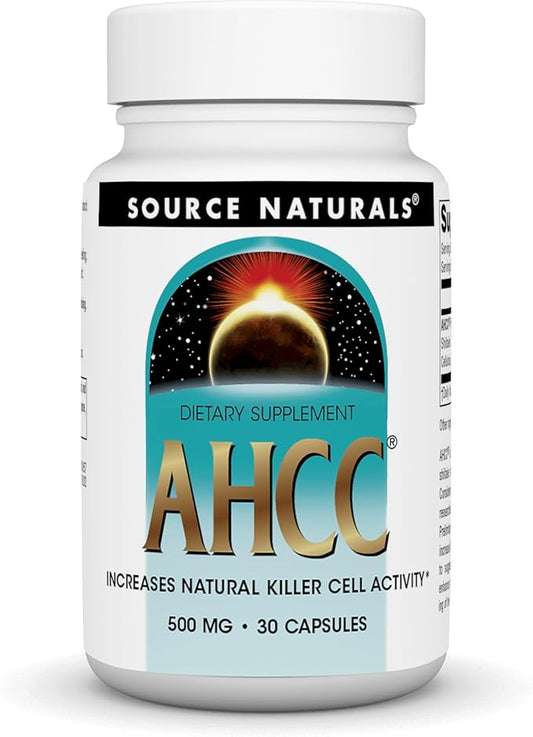 Source Naturals AHCC 500 mg Increases Natural Killer Cell Activity* 500mg - 30 Capsules