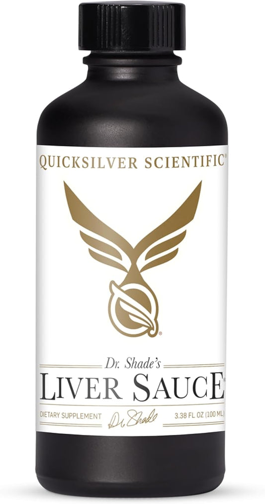 Quicksilver Scientific Liver Sauce - Liposomal Liver Detox with DIM, Quercetin, Lipoic Acid, Milk Thistle and Dandelion Root Supplement - Supports Bile & Toxin Momentum (100 ml / 3.38 oz)