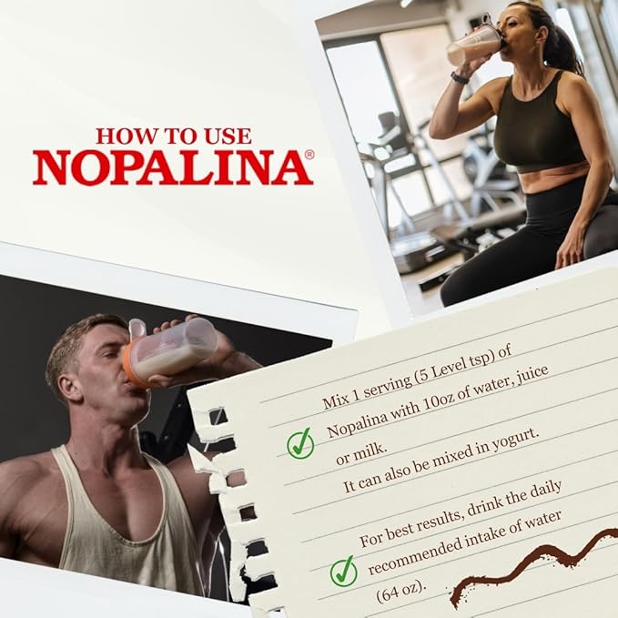Nopalina Fiber Formula | Pineapple | 1 Lb Bag | 30 Servings | Flax Seed, Psyllium, Oat and Wheat Bran, Omega 3, 6 & 9 | Can Help with Regularity & More | The Original
