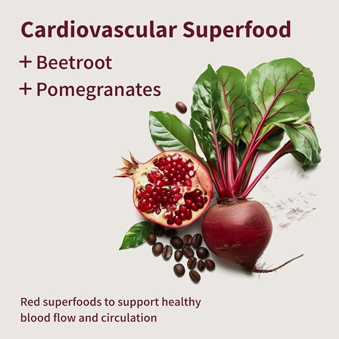 Snap Supplements Heart Beets Organic Beet Root Gummies, Cardiovascular Support Supplement for Men & Women, Pomegranate, Red Spinach, Heart Health & Circulation Support, Sugar Free, Cherry, 60 Gummies