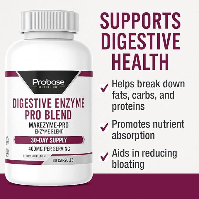 Digestive Enzyme Pro Blend 60 Capsules 30-Day Supply