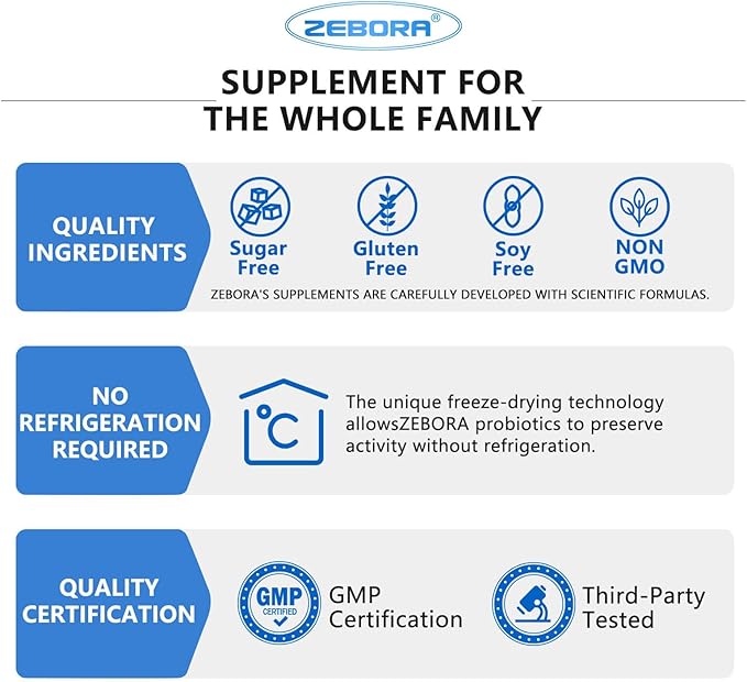 ZEBORA Probiotic for Men - 100 Billion CFU, Men's Probiotics for Gut Health, Prebiotics + Enzymes + Saw Palmetto + Cranberry, Daily Probiotic for Digestive Health, 180 Caps