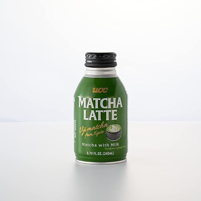 UCC Ready to Drink Matcha Latte, 8.79 FL OZ (Pack of 24), Delicious, Premium Green Tea Leaves and Rich Milk, Convenient Bottled Drinks For On-the-Go, Imported from Japan
