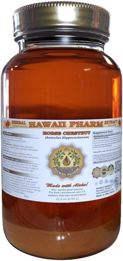 Horse Chestnut (Aesculus hippocastanum) Liquid Extract 32 oz Unfiltered