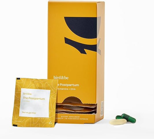 The Postpartum - Vitamins to Fuel Your Fourth Trimester - Formulated by Doctors with Nutrients to Support Hormones& Recovery - DHA (Omega-3), Iron, Choline, B12-30-Day Supply (HSA/FSA Eligible)