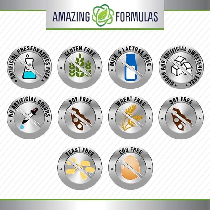 Amazing Formulas Vitamin C Powder Supplement | Unflavored Ascorbic Acid 1 Gram per Serving | 454 Servings per Container | Non-GMO | Gluten-Free | Made in USA