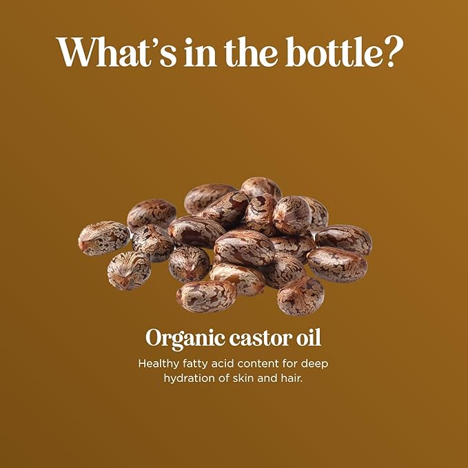 Organic Castor Oil for Hair Skin & Nails - USDA Organic Hexane Free Castor Oil for Skin Face Eyelashes Brows Stomach and Full Body Detox - Extra Virgin Non-GMO Vegan & Cruelty Free (16 Fl Oz)