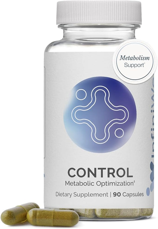 InfiniWell Control - Formulated for Metabolic Health & Energy Support - Unlock Disciplined Metabolic Support - Comprehensive Fomula with Next Generation Berberbine (90 Capsules)