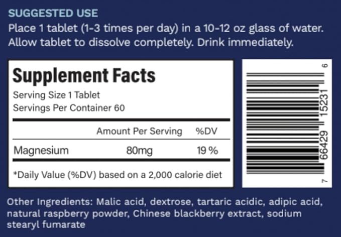 Active H2 Ultra+ Hydrogen Water Tablet, Natural Raspberry. Supports Overall Well-Being with Benefits of Molecular Hydrogen 60 Servings