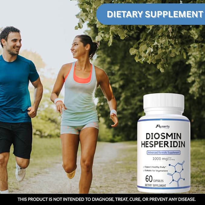 Diosmin Hesperidin 1000 Mg | Diosmin Hesperidin | Diosmin 500mg Advance Formula Supplement, 180 Capsules (Pack 3)