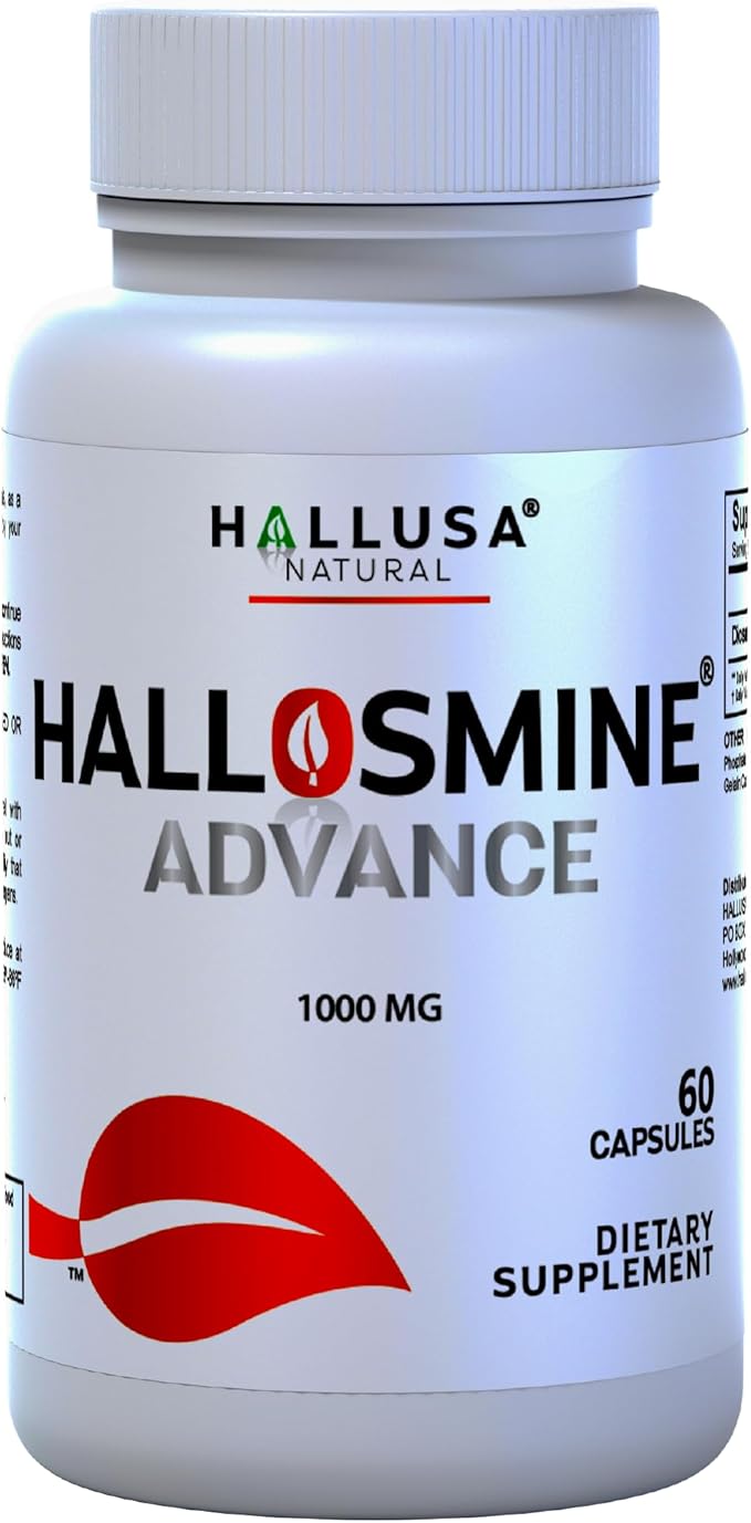 Hallosmine Advance Diosmin 1000mg, Leg Circulation, Heavy Legs, Varicose Veins, Circulatory Supplement, Vein Support & Blood Circulation Supplement - 60 Caps