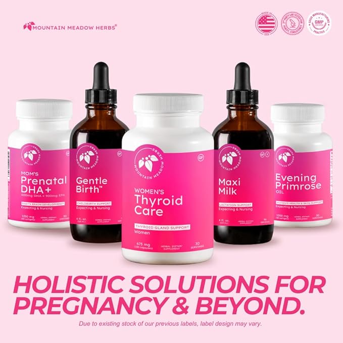 Mountain Meadow Herbs Women's Thyroid Care - Natural Herbal Supplement for Thyroid Function, Hormone Balance & Wellness 120ct