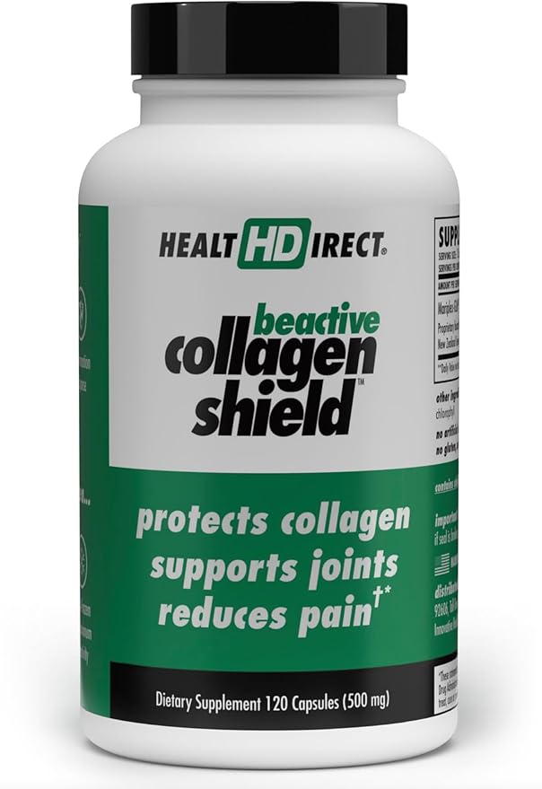 HEALTH DIRECT - BeActive Collagen Shield - 120 Capsules - Advanced Green-Lipped Mussel Supplement for Collagen Protection - Supports Collagen in Skin, Joints and Muscles