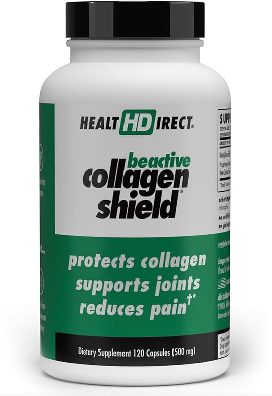 HEALTH DIRECT - BeActive Collagen Shield - 120 Capsules - Advanced Green-Lipped Mussel Supplement for Collagen Protection - Supports Collagen in Skin, Joints and Muscles