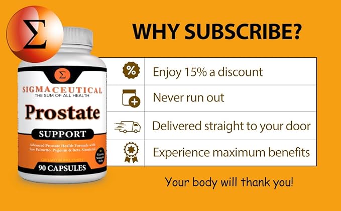 Prostate Support Complex - Saw Palmetto & Beta Sitosterol with Pygeum Bark - Daily Urinary Flow Support for Men - 90 Natural Plant Sterol Capsules
