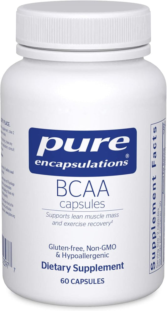 Pure Encapsulations BCAA Capsules | Hypoallergenic Supplement to Support Muscle Function During Exercise* | 60 Capsules