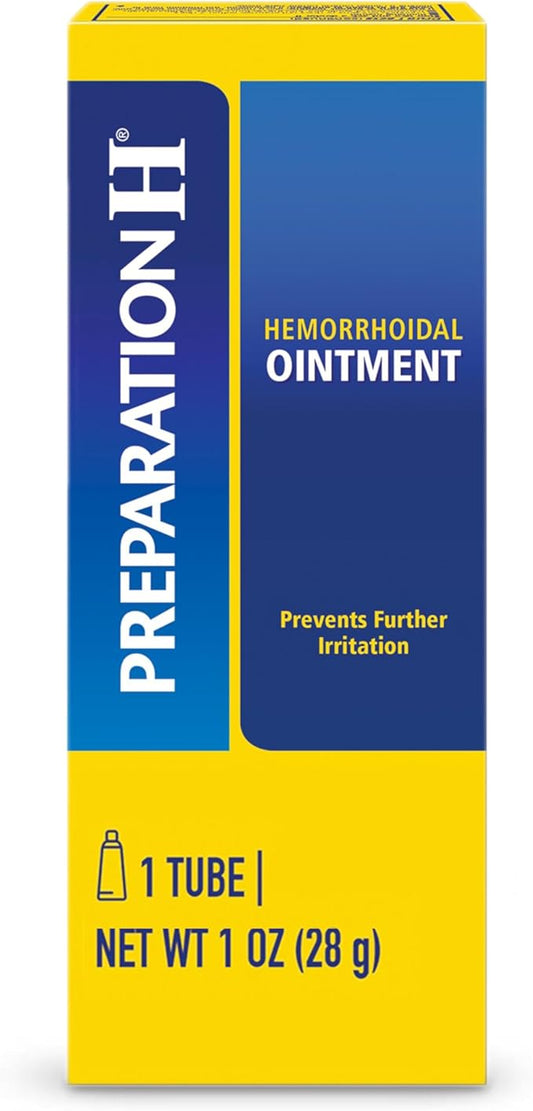 PREPARATION H Hemorrhoid Symptom Treatment Ointment, Itching, Burning & Discomfort Relief, Tube (2.0 Ounce)