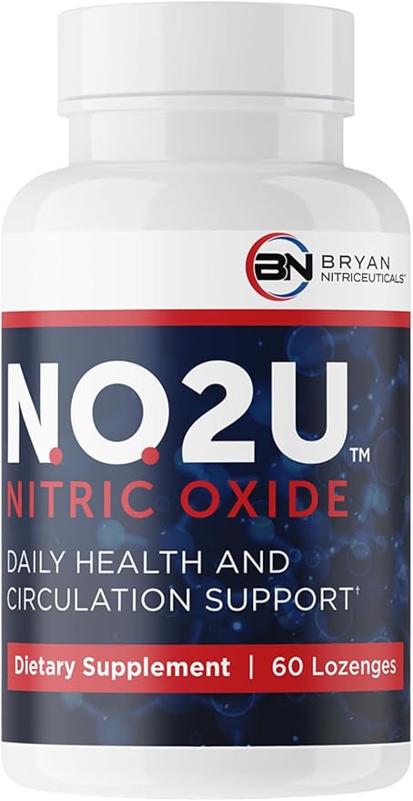 Bryan NITRICEUTICALS - Natural Nitric Oxide Supplements for Men & Women - Promotes Blood Circulation, Oxygen & Nutrient Delivery, Daily Wellness Support - No Gluten or Dairy - 60 Vegan Lozenges