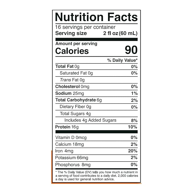 Protein Drink, 16g Protein Per 2oz Shot, 32 fl oz Carton, Citrus, Collagen and Whey Drink, No Artificial Sweeteners