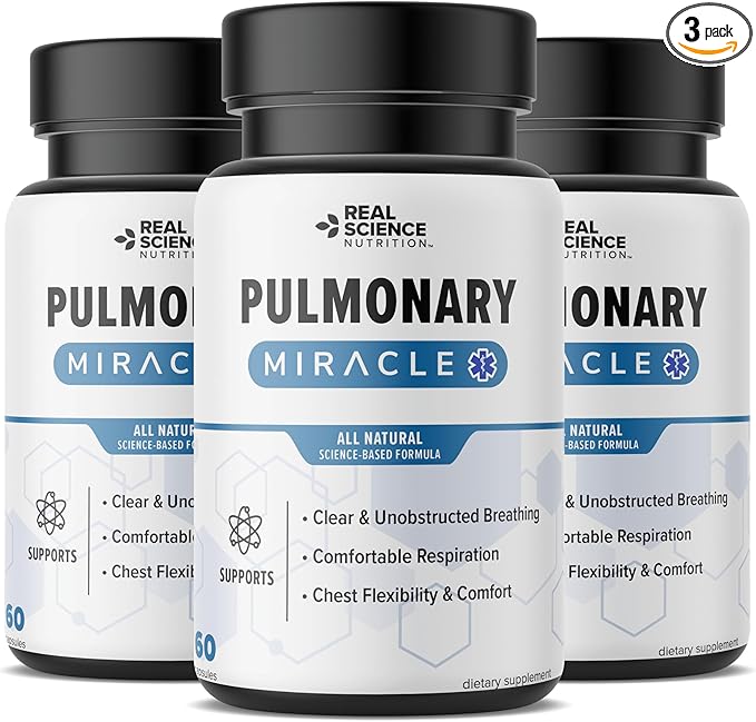 Offers Pulmonary Miracle 3 Pack, COPD Relief for Shortness of Breath, wheezing, and Cough